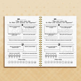 EMOTIONAL JOURNAL --Adult Mental Health Planner,Wellness Workbook,Therapy Worksheet,Anxiety Management,Self Care Tracker