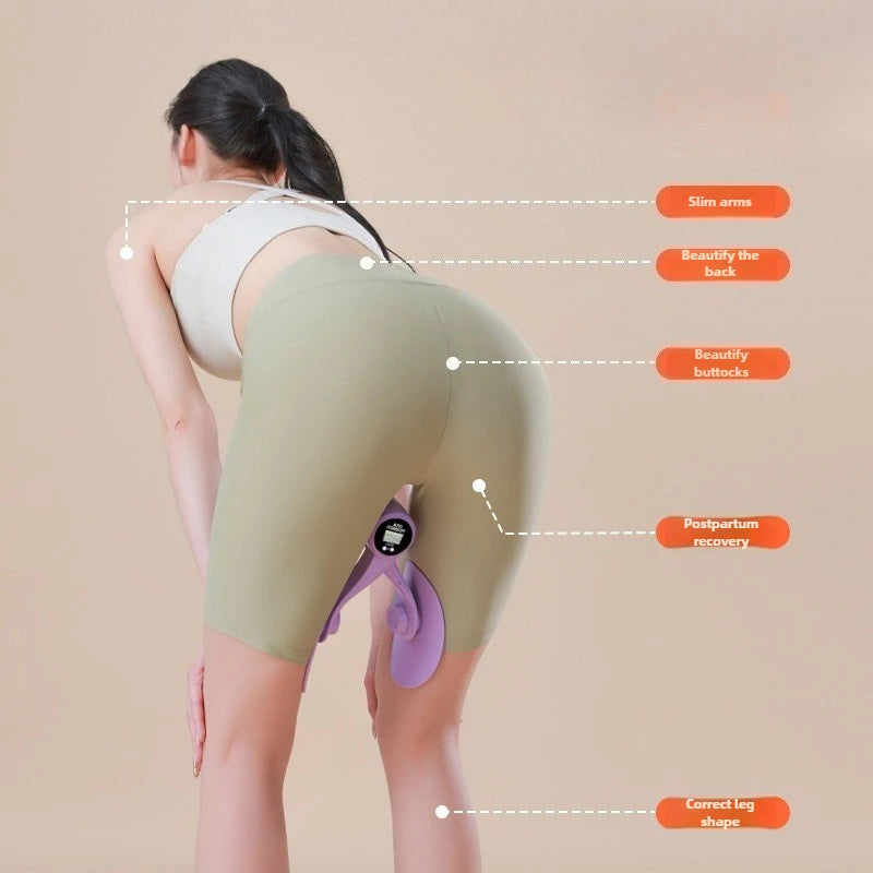 Pelvic Floor Muscle Trainer with Counter Thigh Master Adjustable Leg Exercises Device for Postpartum Recovery,Leg Butt Training