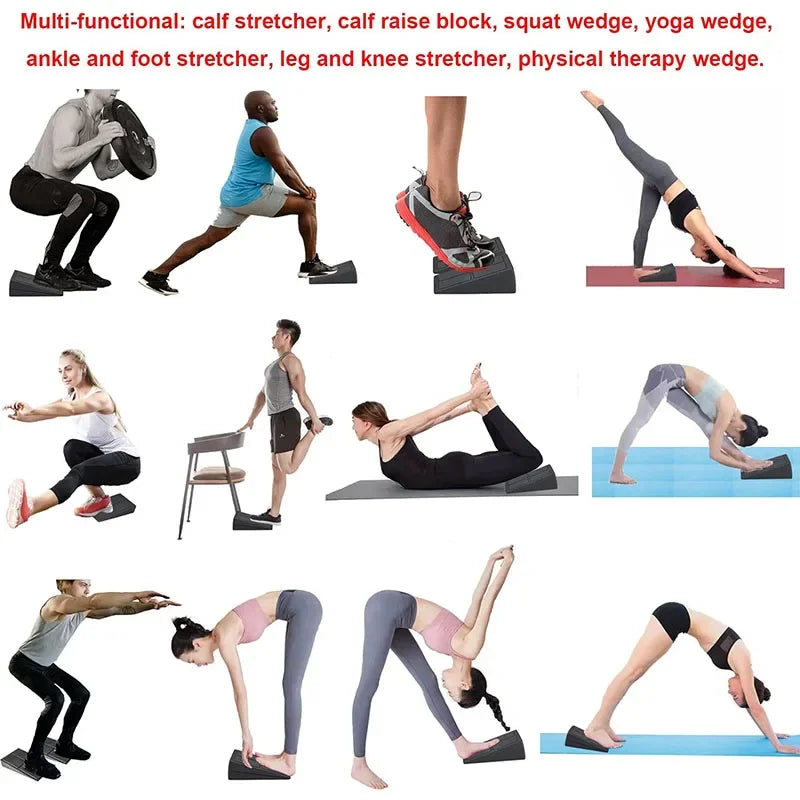3Pcs/Set Yoga Wedge Stretch Slant Boards Adjustable Bricks Squat Wedge Blocks For Exercise Gym Fitness Yoga Accessories