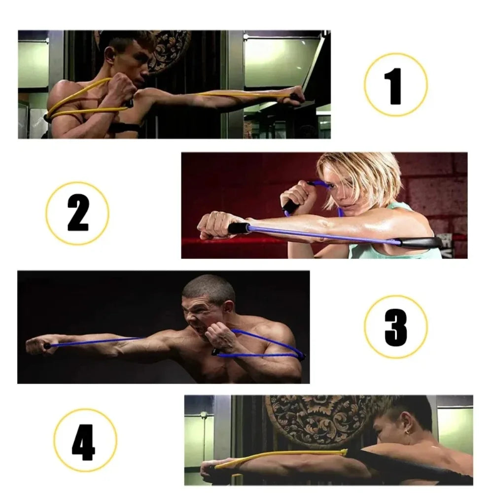 Training Expander Arm Strength Pull Rope Yoga Elastic Band Speed Training Pull Rope Boxing Resistance Band Strength Equipment