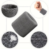1pair Sweat-Absorbent Wristbands for Sports, Fitness, Gym & Workouts