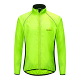 WOSAWE Men Windproof Waterproof Reflective Cycling Jacket MTB Bicycle Long Sleeve Windbreaker Sleeveless Vest Bike Coat Jersey
