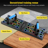 Push Up Board with Handles and Ropes 24-in-1 Multi-Function Home Gym Equipment for Chest, Shoulder & Triceps Workout Strength