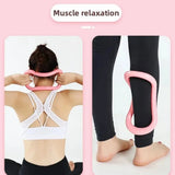 pink Yoga Circle Pilates Stretch Ring Home Women Fitness Equipment Fascia Massage Body Workout Exercise Resistance Support Tool