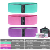 Glute Thigh Elastic Workout Bands Fabric Resistance Hip Booty Bands Squat Circle Stretch Fitness Strips Loops Yoga Gym Equipment