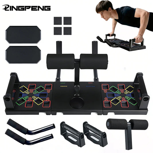 Push-up Board Set Portable Multifunctional Push-up Bar Foldable Fitness Equipment For Chest Abdomen Arms/Back Training