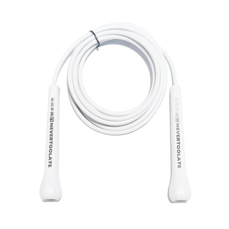 NEVERTOOLATE  EXTRA LONG 3.2 METERS 14cm abs handle boxing speed 5mm Soft PVC Jump skip Rope Tangle Free Skipping Fitness
