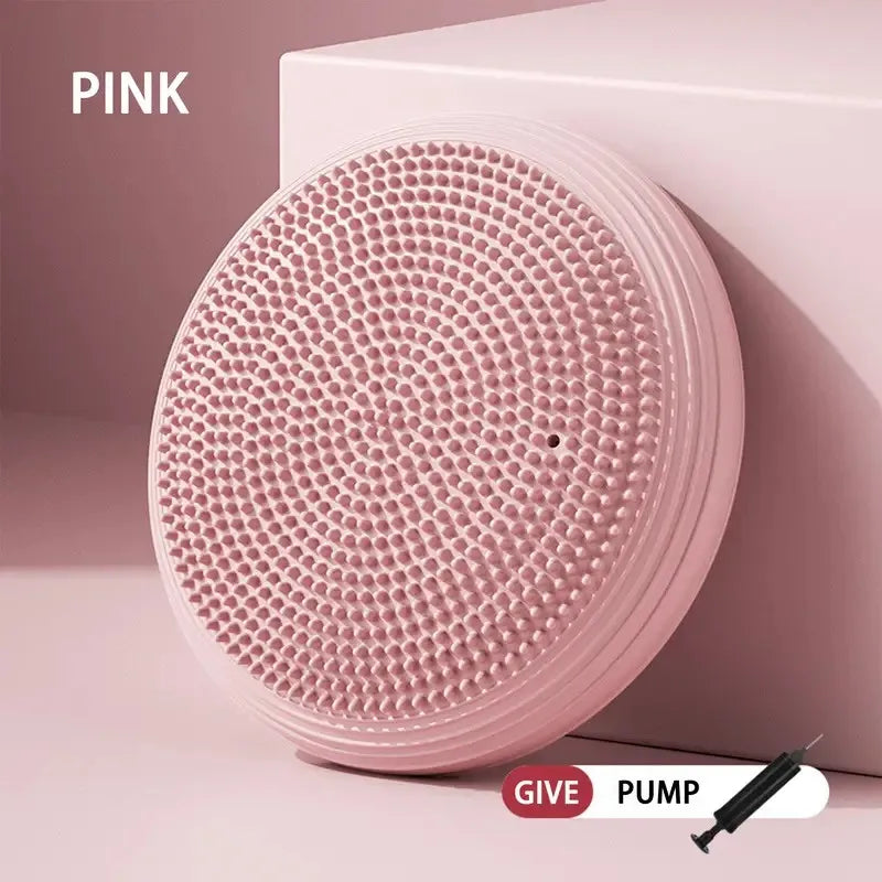 Thickened Yoga Mat Flat Balance Massage Yoga Trainer Exercise Fitness Equipment Shock Absorption Mat For Home Gym Use