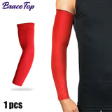 BraceTop 1 PC Sport Arm Compression Sleeve Basketball Cycling Arm Warmer Fitness Running UV Protection Volleyball Sunscreen Band