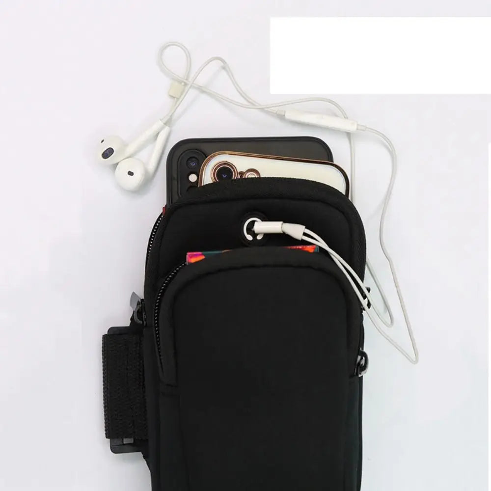 Durable Neoprene Sports Armband Phone Case Breathable Mesh Black Blue Green Arm Bags Waterproof With Headset Hole Universal