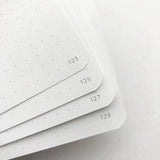 BUKE A5 Dot Grid Notebook PU Leather Cover Hardcover Floral Embossed Tea Cup Books Elegant Handwriting Journal