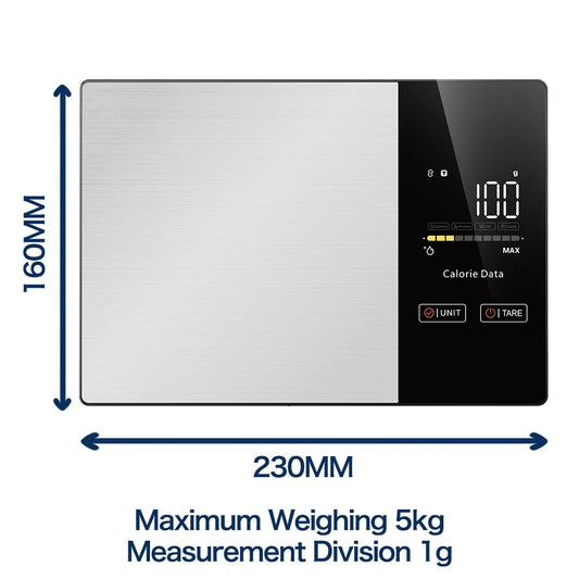 Digital Kitchen Scale 5kg Smart Food Scale Calories Calculator Nutrition Stainless Steel Kitchen Scale Smart Scale Kitchen Tool
