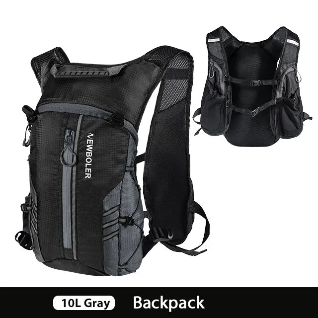 Running Backpack Vest With Water Bottle Hydration Bag, Lightweight Bicycle Running, Jogging, Marathon Riding, Hiking Bag
