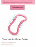 Yoga Pilates Ring, Suitable for Legs, Calves, Calf Pilates, Women's Fitness Circle Equipment, Resistance Stretching Circle with Massage Points, Magic Circle Tool, Home Workout Training Support Equipment