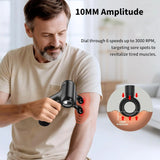 Electric Detachable Dual Head Massage Gun Handheld Massage Hammer Electric Fascia Gun with Extension Handle for Muscle Relax