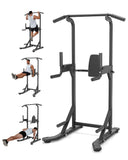 Heavy Duty Power Tower Pull Up Bar Free-Standing Dip Station 200KG Home Gym Multi-Function Strength Training Fitness Equipment