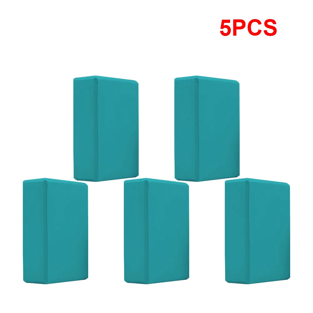 1-5PCS EVA Yoga Building Blocks Cubes Reinforcement Mats Sports Pilates Bricks Exercise Home Exercise Fitness Blocks for Yoga