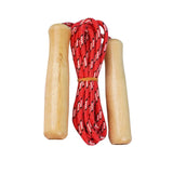 Sports Skipping Rope Wood Grip Handle Children Kid Fitness Equipment Training Practice Speed Jump Random Color