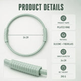 Pilates Ring Magic Circle Detachable Silicone Fiberglass Core Home Gym Fitness Equipment Slim Body Shaping Workout