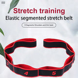 8/10/12 Grid Yoga Stretch Band Flexible Adjustable Digital Resistance Band Multi-stage Stretching Training Belt