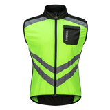 WOSAWE Men’s Cycling Windbreaker Jacket Waterproof Windproof Reflective Bike Coat Lightweight Outdoor Sports Apparel Portable