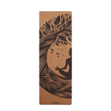 Non-slip yoga mat, fine-grained retro cork rubber yoga mat, fitness mat, cork + rubber