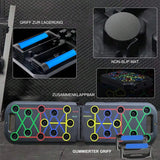 Foldable Multi-Functional Push Up Board Chest Abs Training Equipment Portable Home Gym Fitness Tool for Men Core Workout