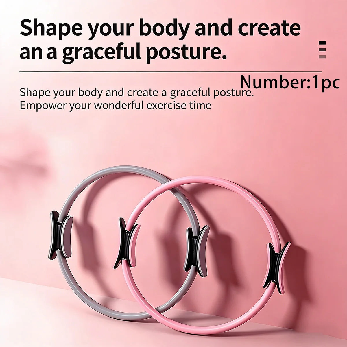 1 Piece Pilates Ring, Leg Resistance Training Loop, Home Fitness Equipment for Body Shaping, Leg Strength Exercise