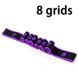 8 Section Style Dance Yoga Stretching Belt Pilates Fitness Tension Digital Elasticity Latin Elastic Stretch Resistance Band