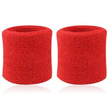 2Pcs Wrist Sweatband Tennis Sports Wristband Volleyball Gym Elastic Brace Support Sweat Band Towel Bracelet Quick Dry Sweatband