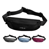 WRELS Outdoor Running Waist Bag Men Women Invisible Elastic Running Belt Hydration Waist Belt Bag Lightweight Sports Fanny Pack