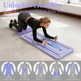 Multi-functional Pilates Board Automatic Rebound Abdominal Exercise Equipment Foldable Fitness Push Up Board with Resistance Bands EVA Elbow Pad Phone Holder for Home Office Full Body Core Workout Max 100kg