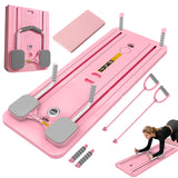 Multifunctional Abdominal Fitness Board Home Gym Exercise Board Pilates Assistant Pushup Stand, Home Fitness Ab Roller Wheel