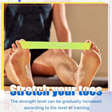 5pcs Toe Stretch Bands, Big Toe Spacers, Finger Resistance Stretchers, Women Men Foot Thumb Yoga Bands Finger Exercise Straps