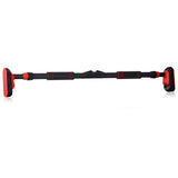 Door Horizontal Bars 90-120cm Adjustable Pull Up Bars Weight Bearing 400kg Non Perforated Indoor Wall Horizontal Bar with Locking Mechanism Upper Body Workout Bar for Home Gym Fitness