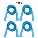 2/4/8/16Pcs Cotton Rubber Skipping Rope For Fitness Elementary School Cloth Braided Rope Fitness Student School Exercise