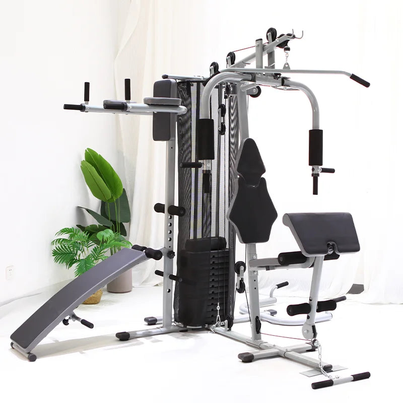 2026 All in One Gym Machine Multi Home Gym Muscle Trainer Workout Exercise Integrated 3 Station Home Gym With Dumbbell Exercise