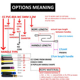 NEVERTOOLATE TPU PVC 10.5FT 3.2m x 5mm PVC  speed double under skip rope jump tricks fitness crossfit CROSSFIT LONG
