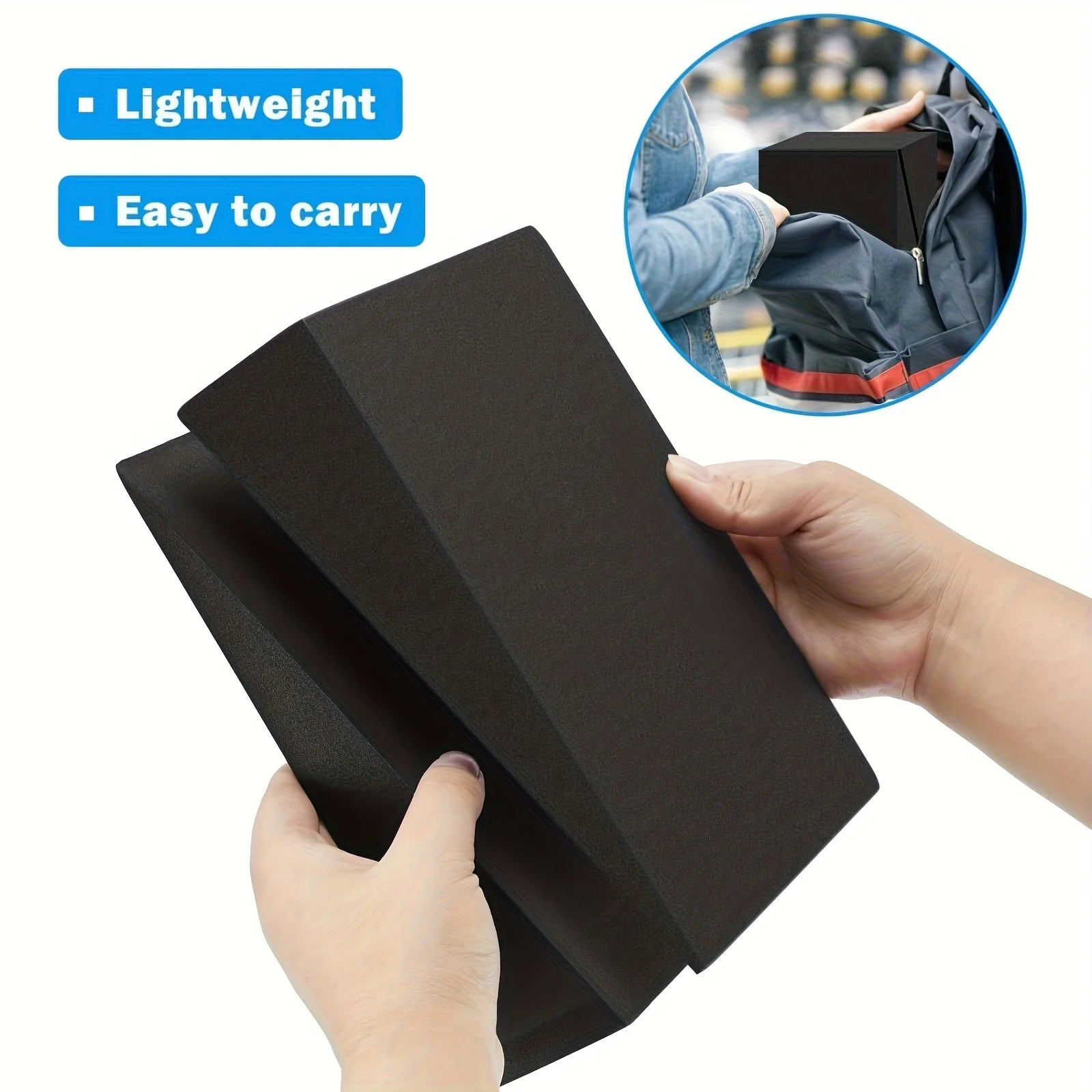 PE Wedge Slanted Step Block, 2Pcs Yoga Triangular Slant Brick, Multi-use for Squat Assist, Deep Stretching, Leg Rehabilitation
