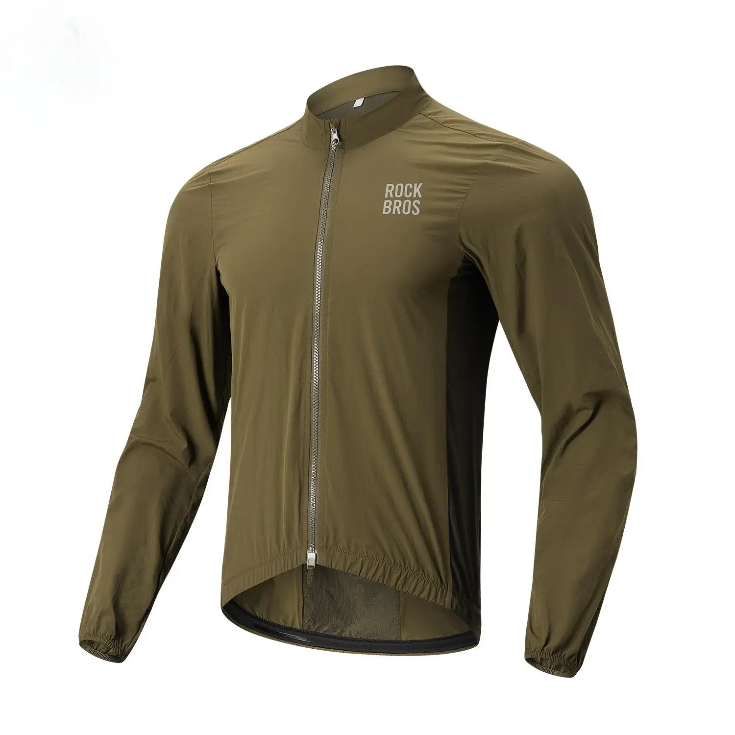 ROCKBROS Cycling Jacket Lightweight Windproof Clothing Long-sleeved Bike Windbreaker Reflective Breathable Jacket EUR Size
