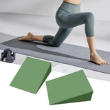 Yoga Wedge Block 2PCS EVA Foam Lightweight Supportive Squat Wedges for Pilates Plank Fitness Foot Rehab Balance Strength Trainin