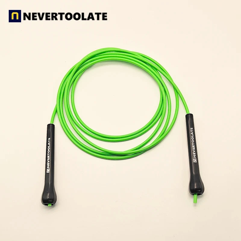 NEVERTOOLATE TPU PVC 10.5FT 3.2m x 5mm PVC  speed double under skip rope jump tricks fitness crossfit CROSSFIT LONG