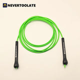 NEVERTOOLATE TPU PVC 10.5FT 3.2m x 5mm PVC  speed double under skip rope jump tricks fitness crossfit CROSSFIT LONG