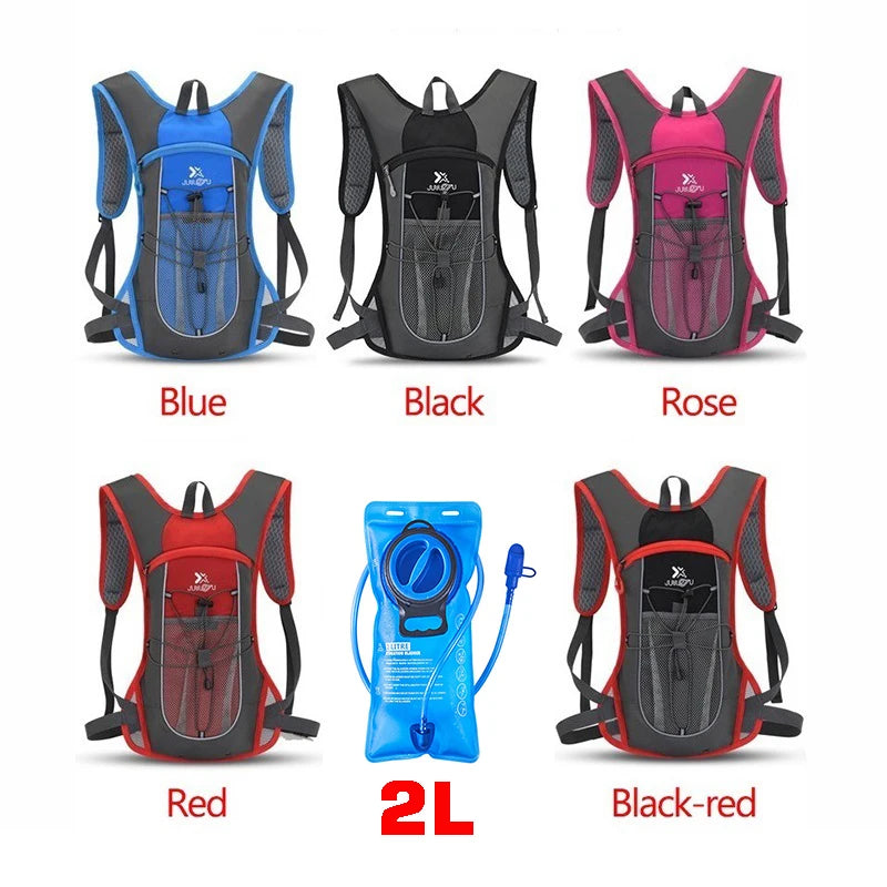 Sports Backpack Water Bag Set 2Liters Outdoor Hiking Waterbag Rucksack Cycling Water Bladder Knapsack Refill Hydration Bag Pack