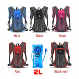Sports Backpack Water Bag Set 2Liters Outdoor Hiking Waterbag Rucksack Cycling Water Bladder Knapsack Refill Hydration Bag Pack