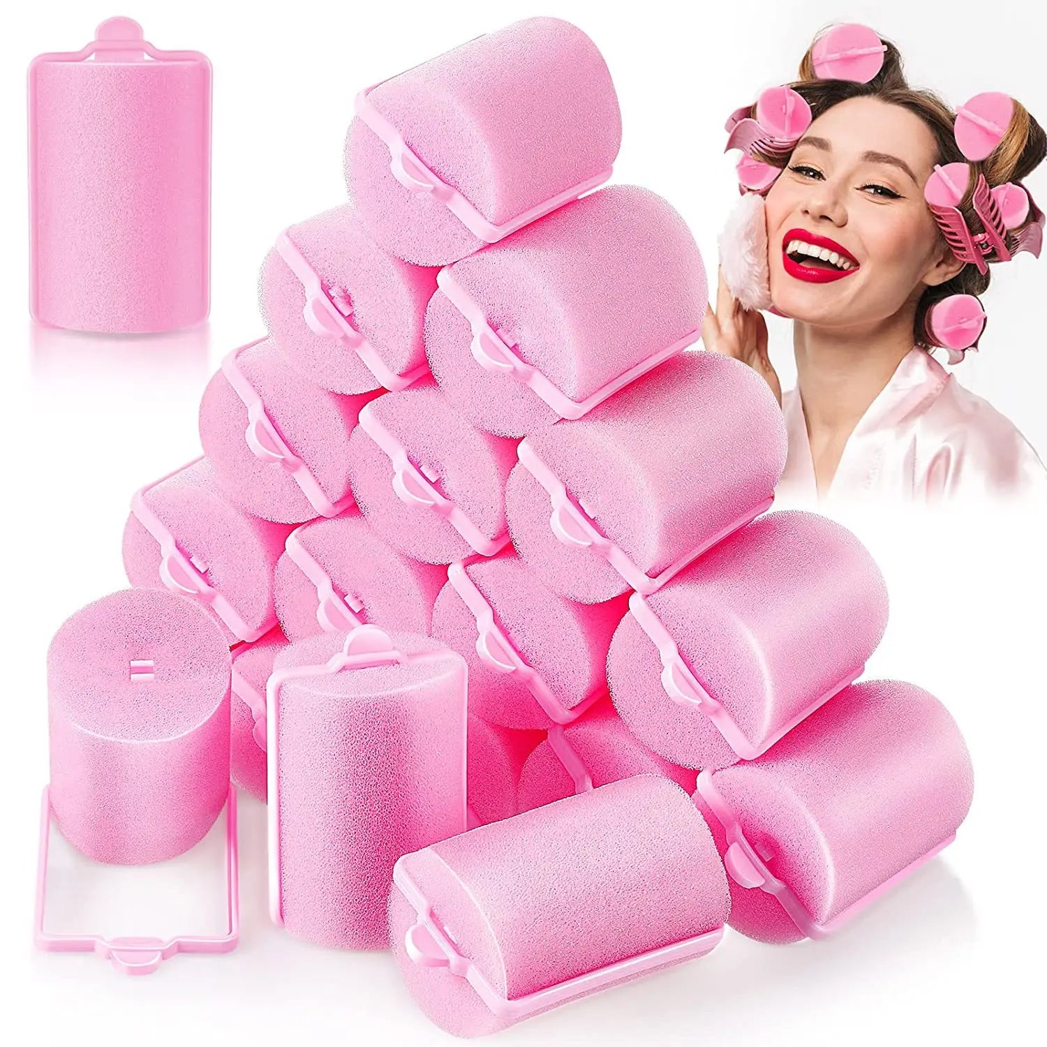 Soft Foam Roller Cushion Hair Rollers Curlers Hairdressing Kit DIY Home Hair Styling Tool Hair Salon for Barber DIY Curls Бигуди