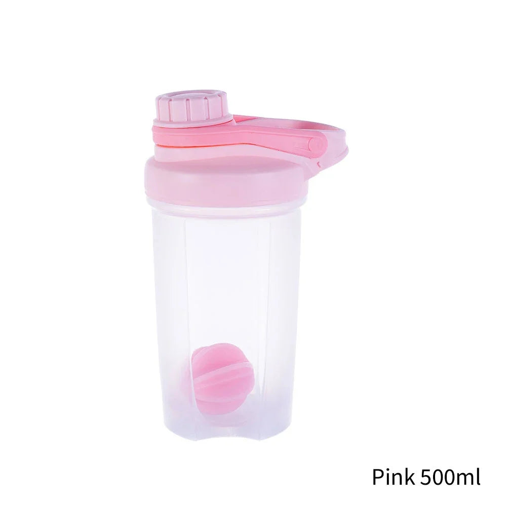 500ml/700ml Portable Water Bottle For Drink Plastic Leak Proof Sports Bottles Protein Shaker Water Bottle Drinkware BPA FREE
