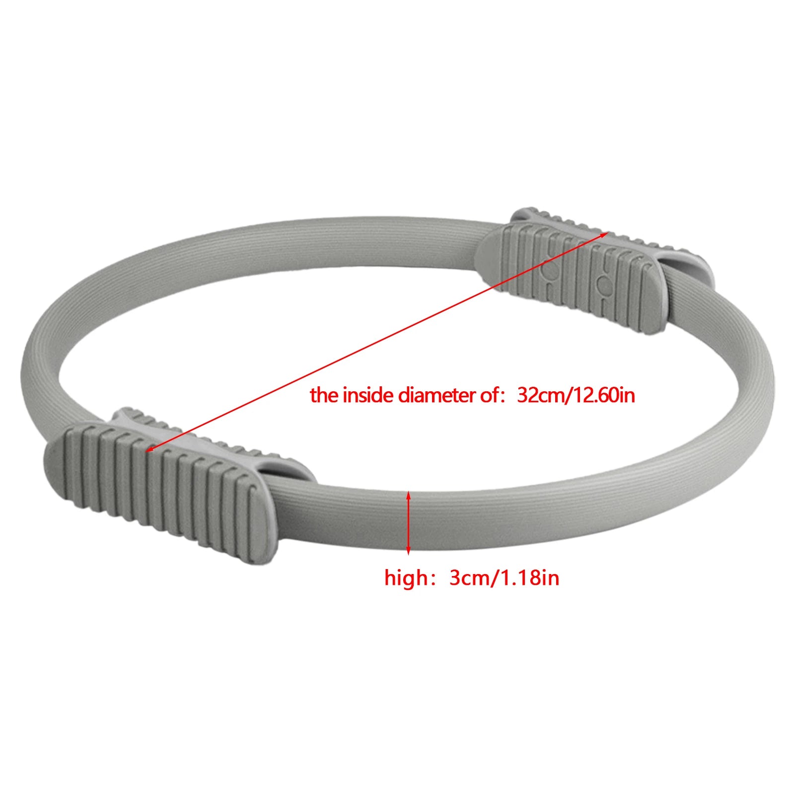 Yoga Ring Double Handle Pilates Ring Portable Fitness Body Ring Women Girl Workout Exercise Circle Resistance Elasticity Circles