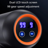 99 levels Multifunctional Fascia Gun Massager Instrument Portable Electric Vibrating Muscle Relaxation Tool for Sports Recovery