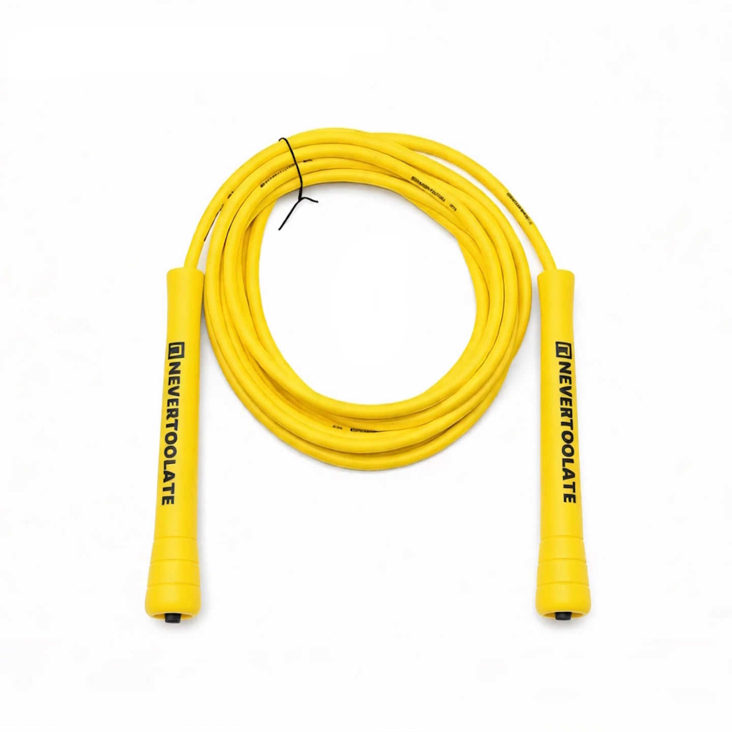 JR100-6  6 mm diameter PVC  WITH THREAD CORE skip rope 3.2 meters in between 15.5cm middle-long handle NEVERTOOLATE GOOD QUALITY
